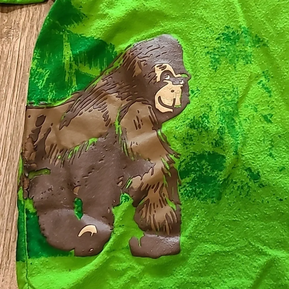 Children's Place/Carter Gorilla Polo/Stay Cool Shirt with Plaid Shorts Size 7